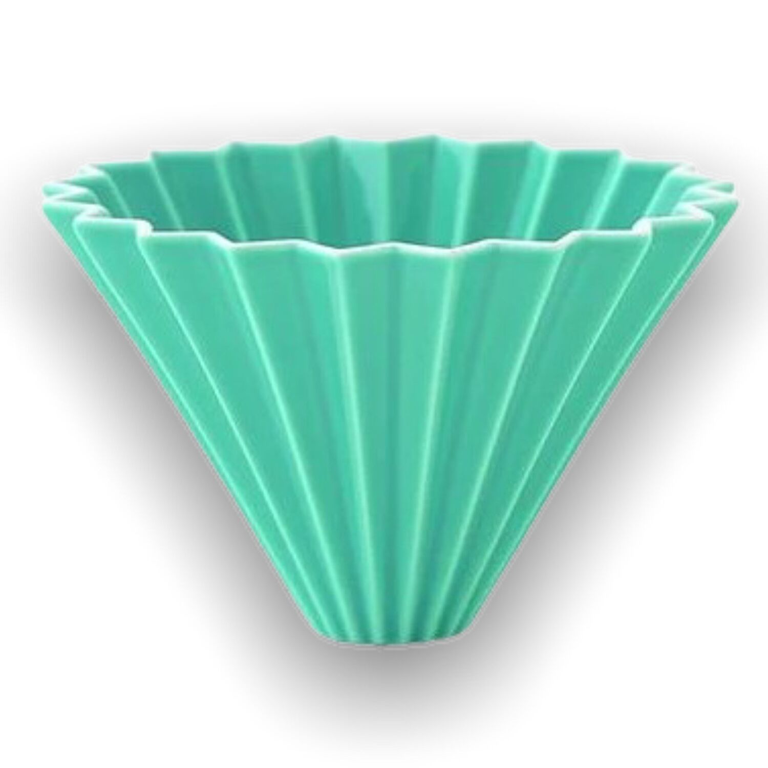 Origami keramický dripper M tyrkysový