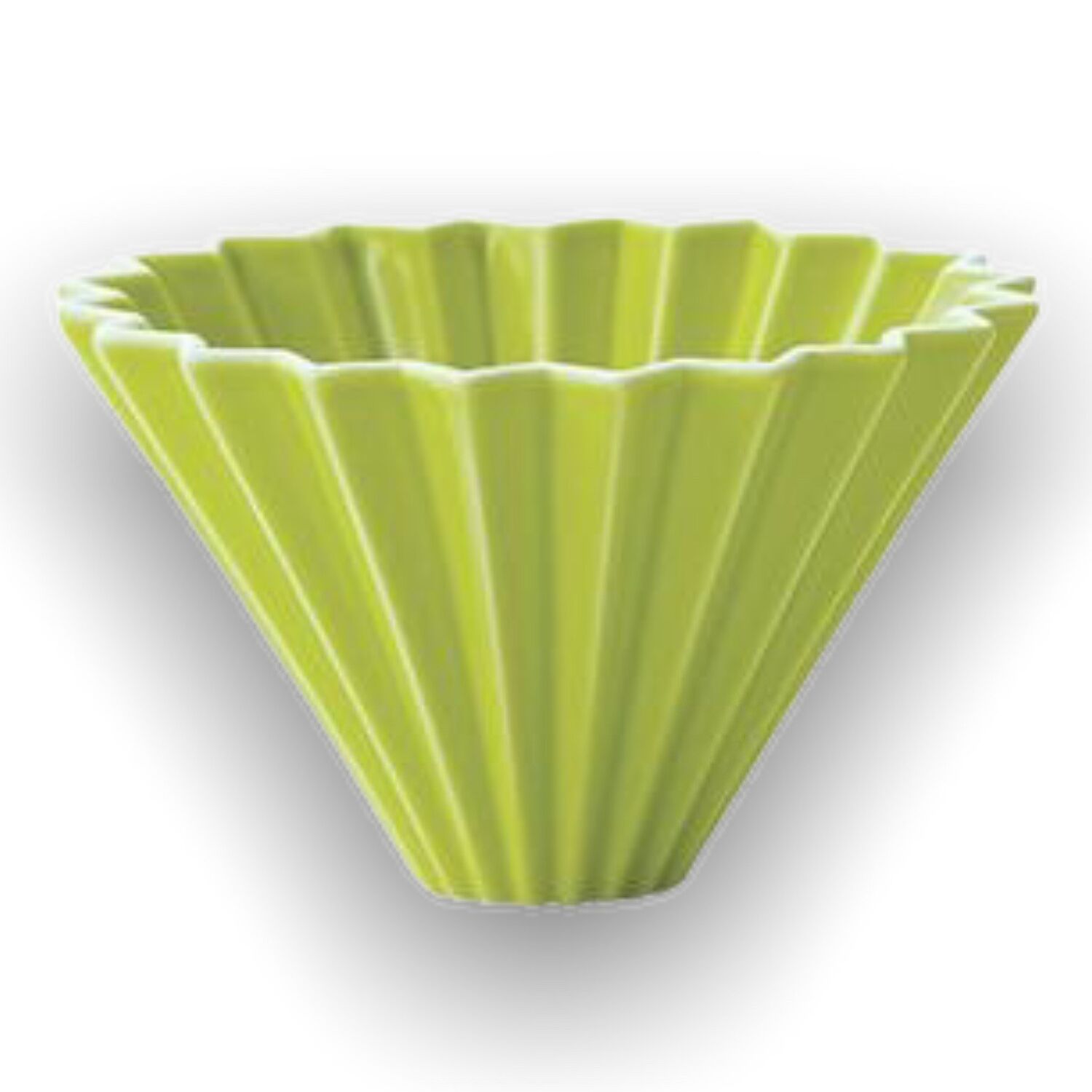 Origami keramický dripper M zelený